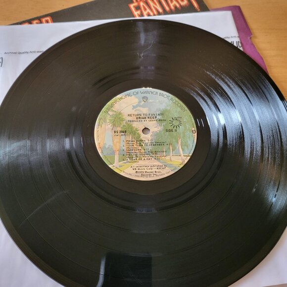 URIAH HEEP Return To Fantasy LP 1975 Mercury Records BS 2869 Hard Rock LPC - Picture 9 of 11